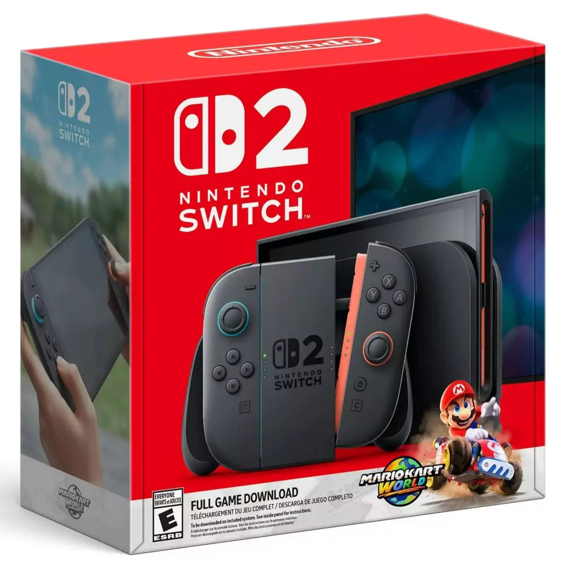 Nintendo Switch 2 Mario Kart World Bundle (Physical Game Catridge)